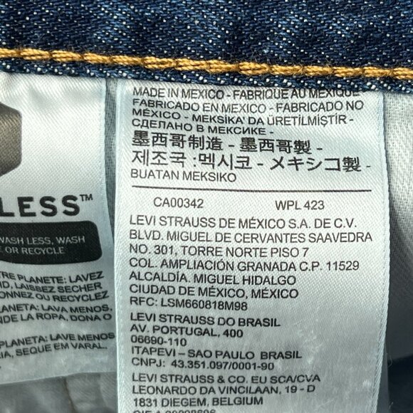 Levis 505 Jeans Mens 48 X 32 Straight Leg Big & Tall Blue Denim - Picture 6 of 13